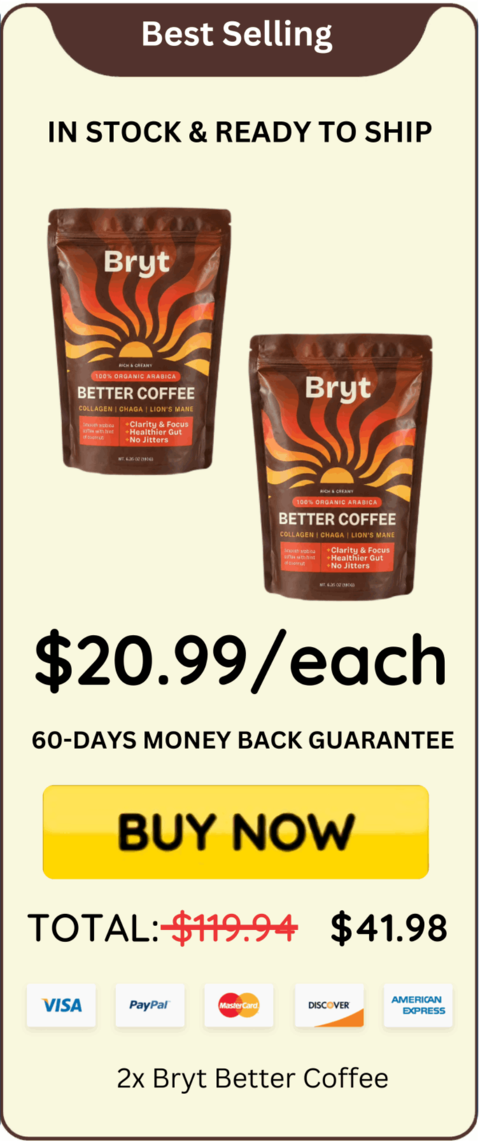 Bryt Better Coffee offer price