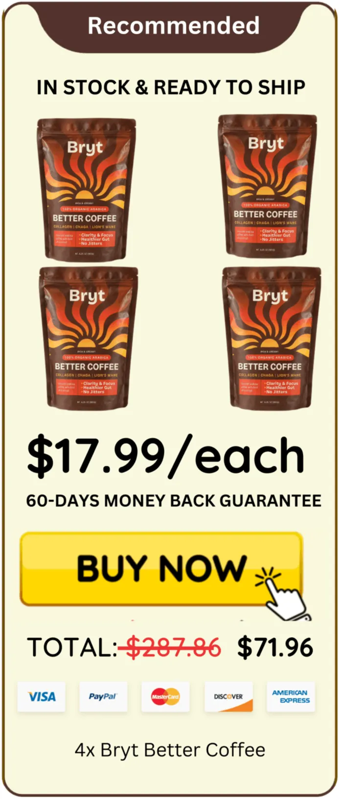 Bryt Better Coffee offer price